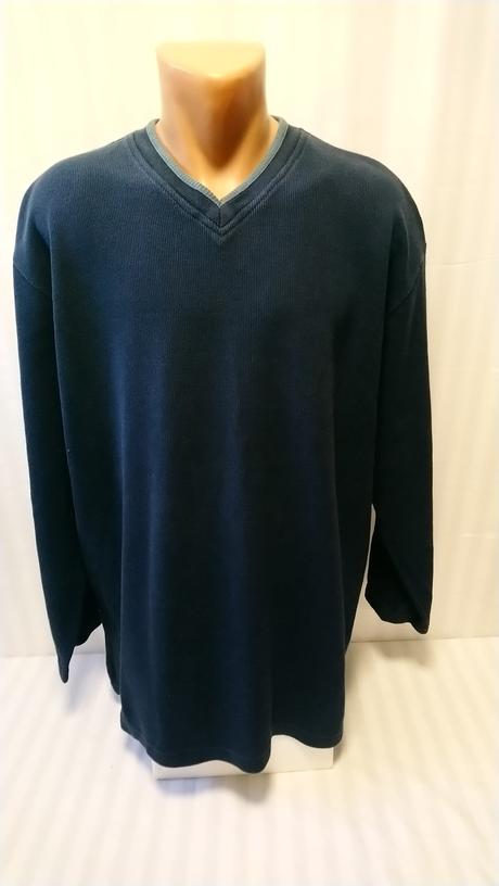 Pánsky tmavo modrý pulóver, george, george,xxl