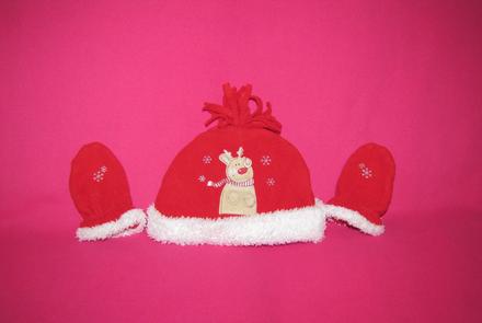 Čiapka s rukavicami, tiny ted,80