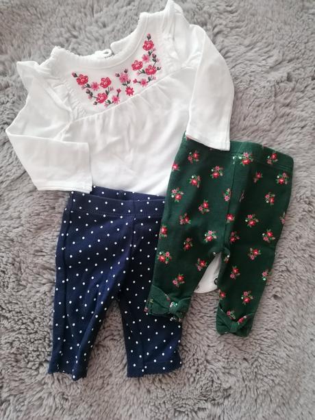 Body s dlhým rukavom + 2 legíny, carter's,56
