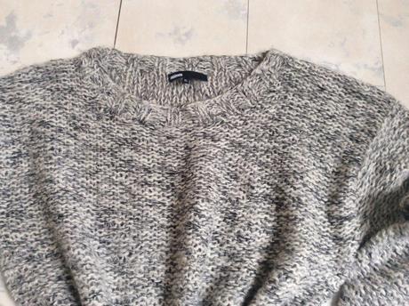 Melírovaný teplý pulóvrik xl/xxl, xxl