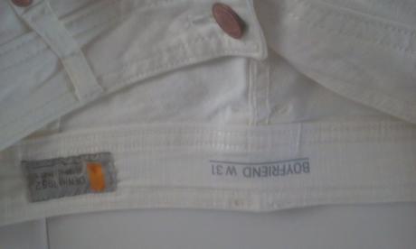 Elastické potrhané rifle, denim,32