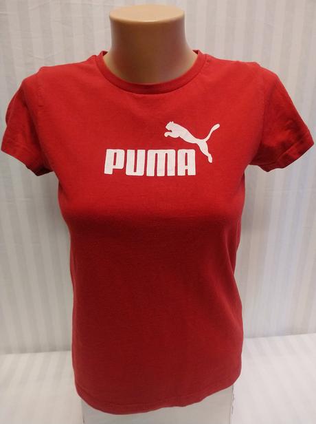 Dámsky tmavo červený top, puma, s, puma,s