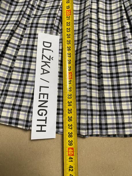 Bershka károvaná sukňa, bershka,xs