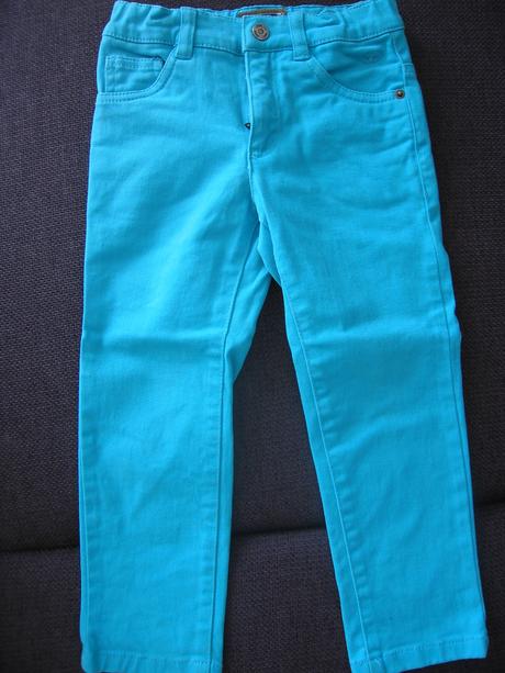Krásne tyrkysové nohavice, tom tailor,104