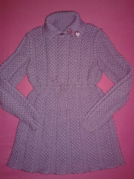 Pleteny predlzeny svetrik/pletene saty, 116