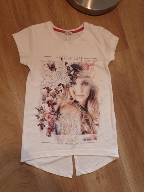 Letne tricko h&m 122/128+kratasy minnie+ darcek, h&m,122