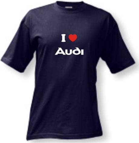 Tričko - i love audi, l - xxxl
