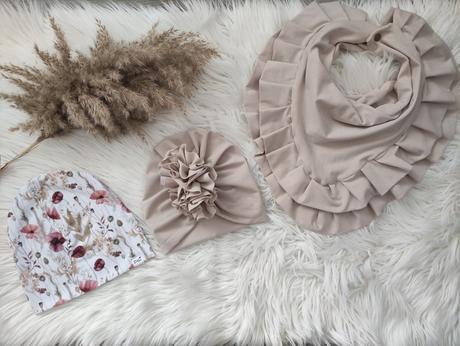 Turban,volánový nákrčník, 50 - 158