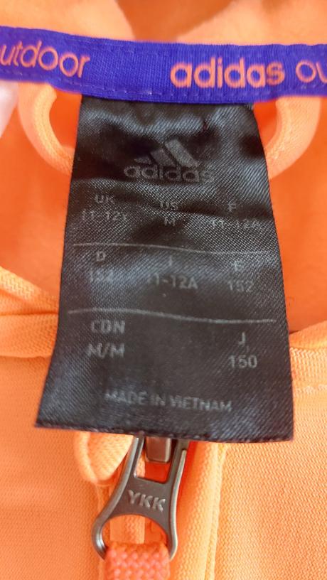 Športová mikina s kapucňou, adidas,152