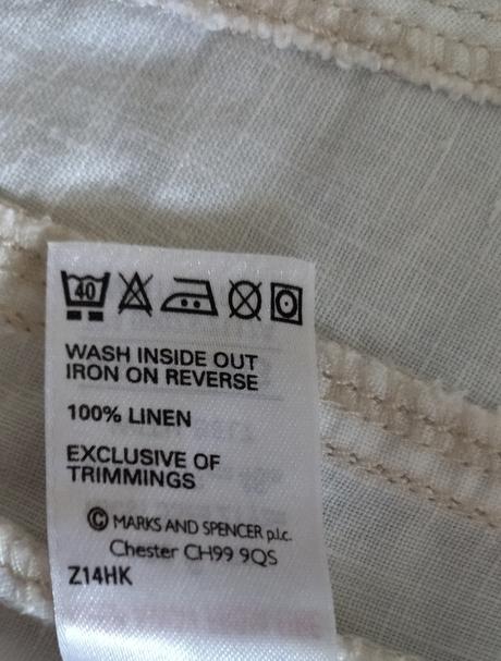 Ľanová suknička, marks & spencer,122