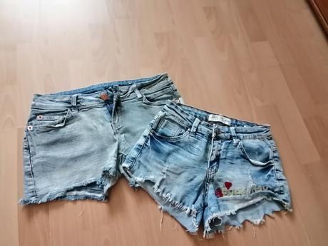 Detske riflove šortky, xs