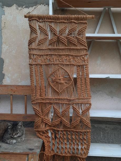 Retro makramé zo špagátu, 