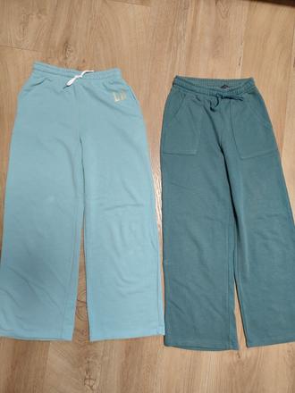 2x teplakove nohavice h&m 140, h&m,140