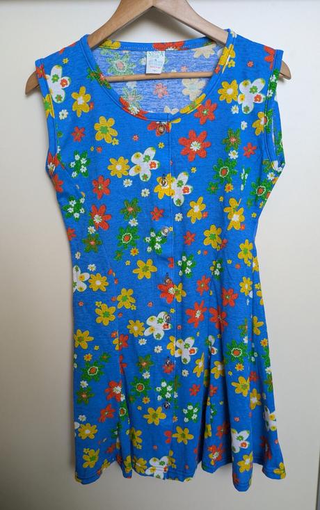 Kvetované šaty na gombíky, xl