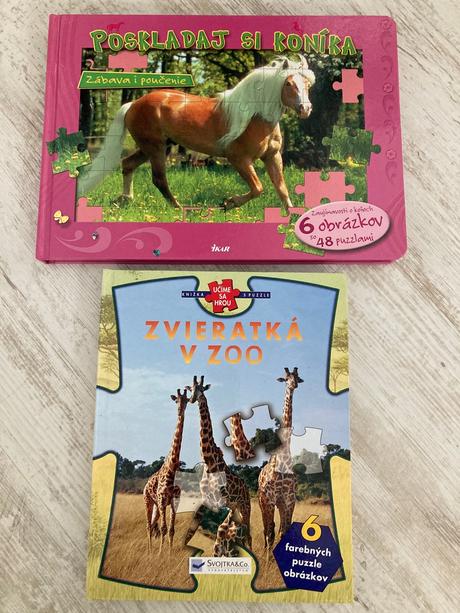 Puzzlove knizky o zvieratkach, 