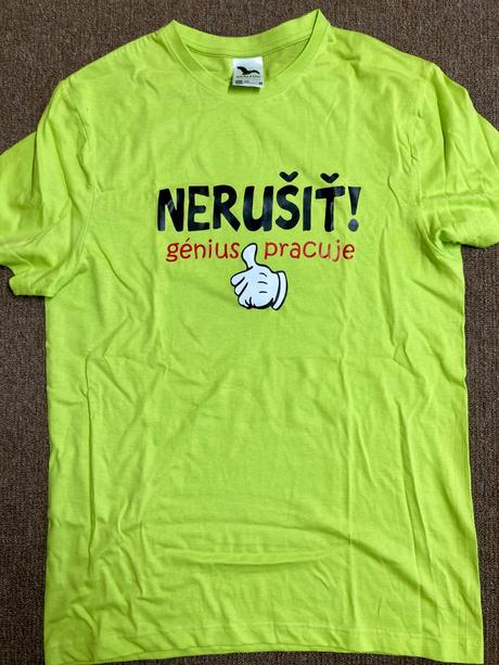 Pánske tričko s vtipným popisom, m