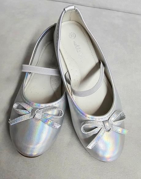 Strieborné balerinky s gumičkou, nelli blu,31