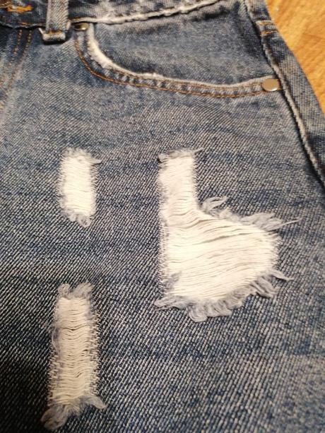 Riflová sukňa, h&m,36