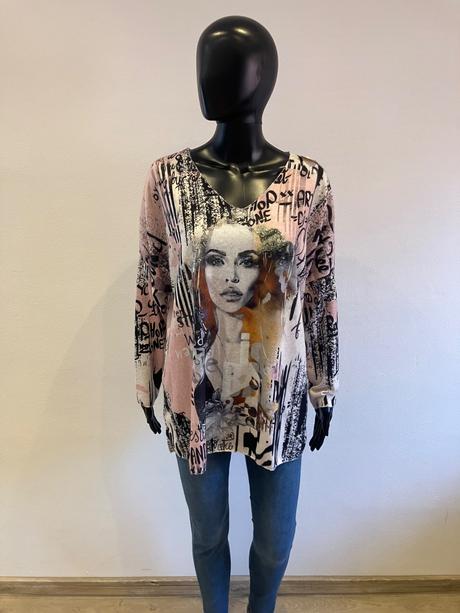 Dámske vzorované tričko (uni), l / m / s / xl