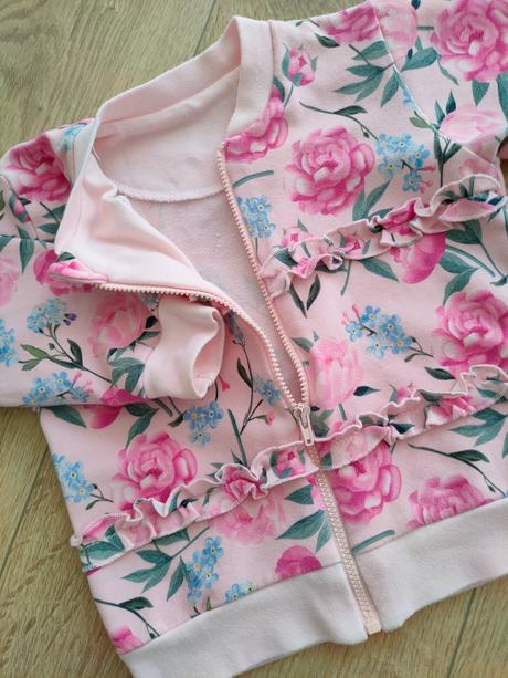 Dievčenská mikina kvetovana, veľ. 86, 86