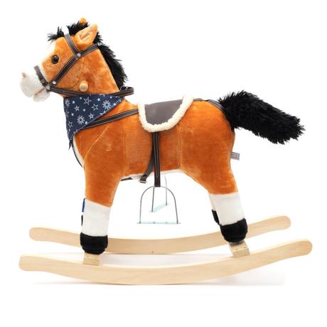 Hojdací koník s melódiou a šatkou blesk,