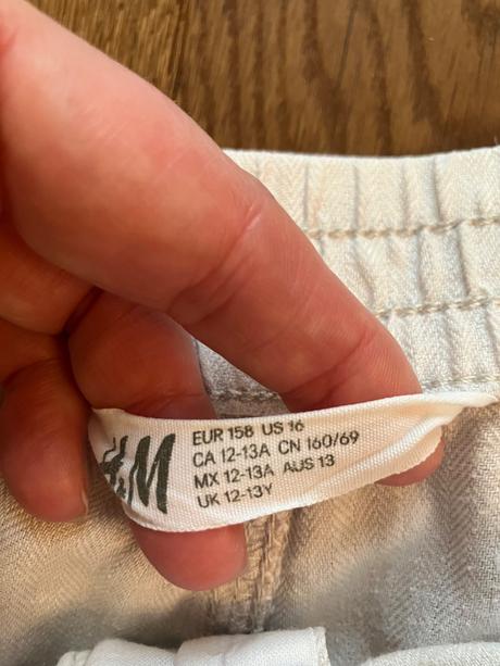 Lanové sortky, h&m,158