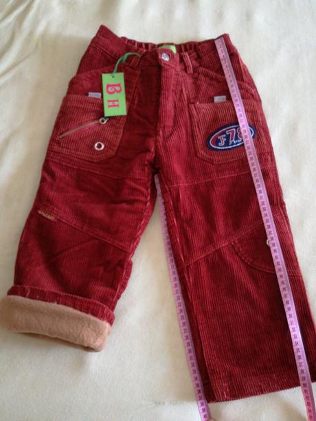 Nohavice vyteplene 6r. nenosene, 104