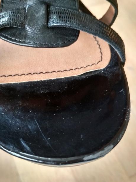 Cierne topanky, sandale, 39