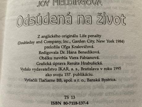 Odsúdená na život (1995), 