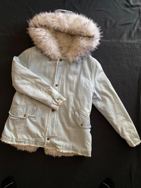 Bielá zimná bunda, m
