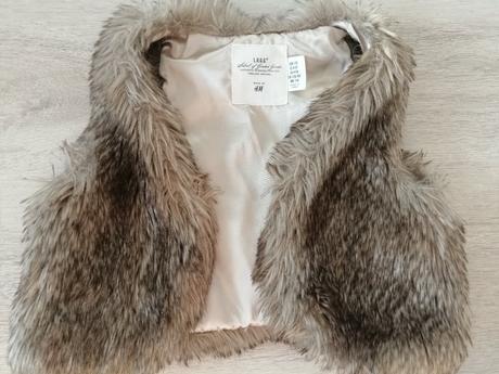 Kožušinová vesta h&m, h&m,110