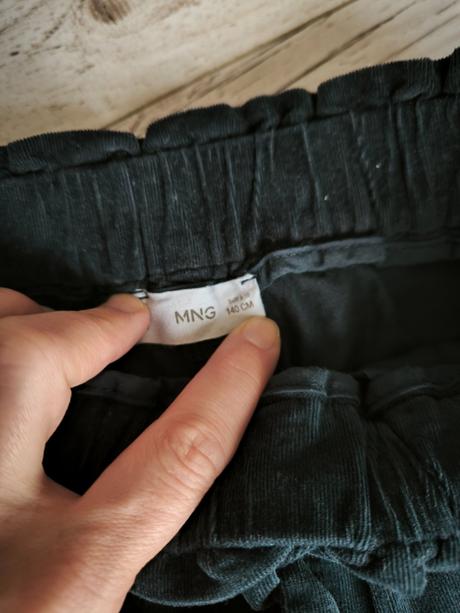 Menčestrové nohavice, mango,140