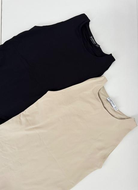 Čierne a bežove body stradivarius, stradivarius,s