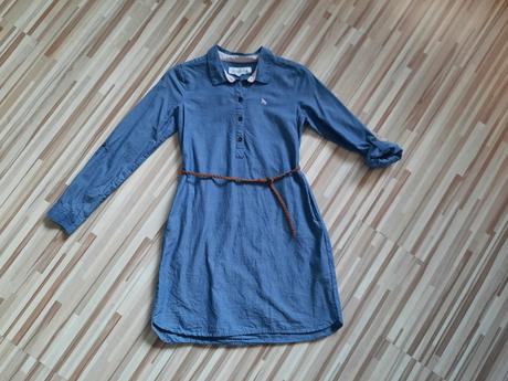 Modré šaty 9-10, h&m,140
