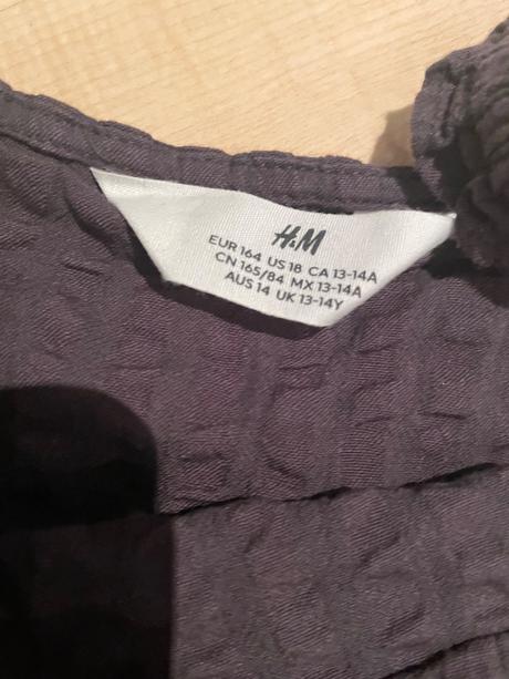 Ľahká letná blúzka 13 rokov, h&m,164