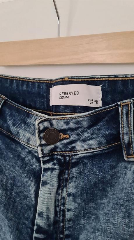Denim riflové šortky, reserved, reserved,s