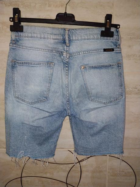 Jeansové krátke nohavice, h&m,146