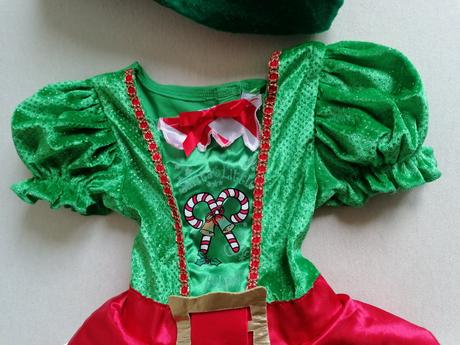 Vianočné šaty elf - santov malý pomocník 1-2 r., 92