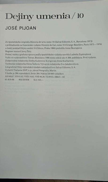 Dejiny umenia komplet 1.-10.diel, josé pijoan, vyd, 