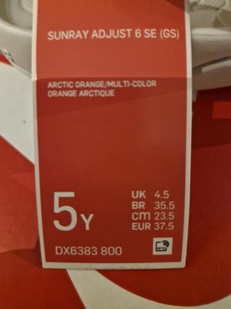 Dievcenske sandalky_oranzove, nike,37