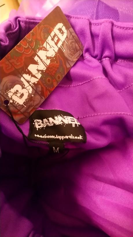 Dámska fialová tylová sukňa, banned, m-xl, l / m / xl