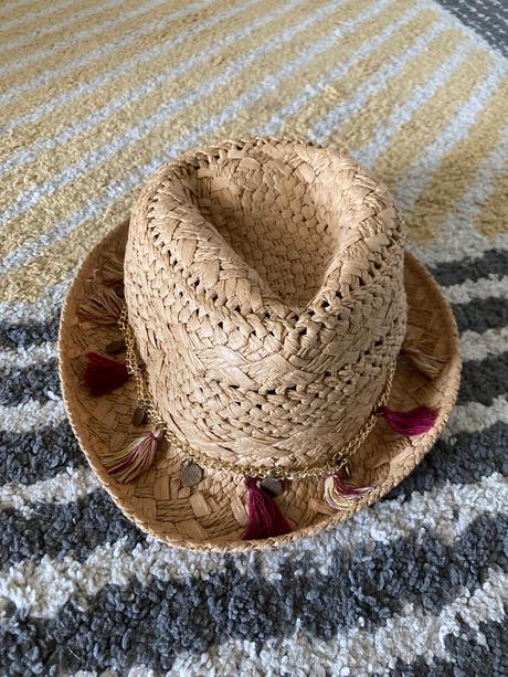 Klobúk s retiazkami 128/140, takko,104