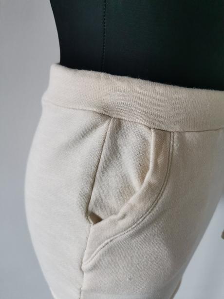 Krémová béžová športová tepláková mini sukňa rainb, bonprix,s