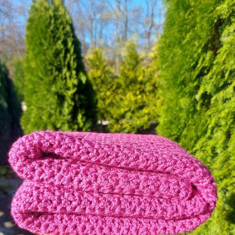 Deka pre novorodencov, malinová farba, 