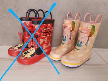 2x detské gumáky minnie 25, 25