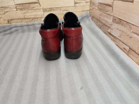 Rieker 38 - dámske kožené bordové topánky, rieker,38