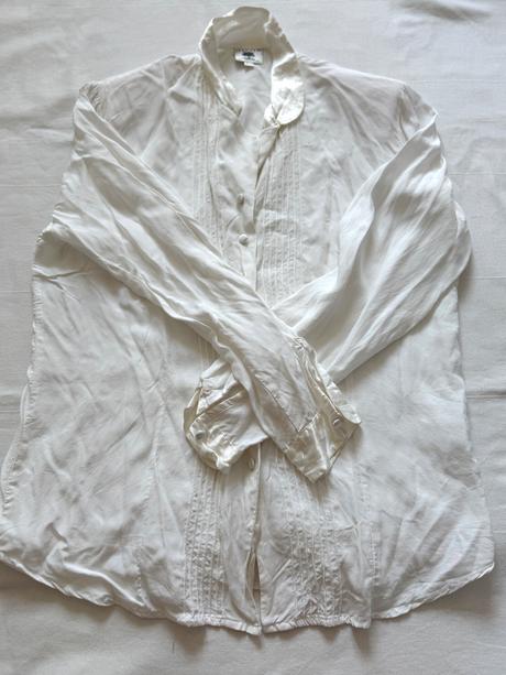 Biela vintage košeľa z viskózy jennifer by adelste, m