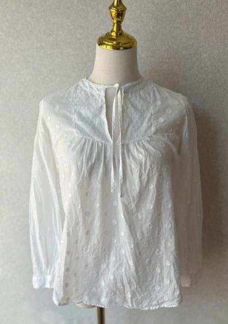 J. crew snehobiela blúzka, xs