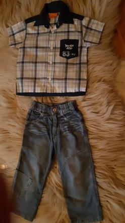 Tenké rifle s košielkou, outfit,92