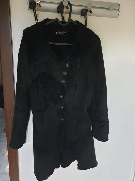 Kabát talianskej značky,  koža, s